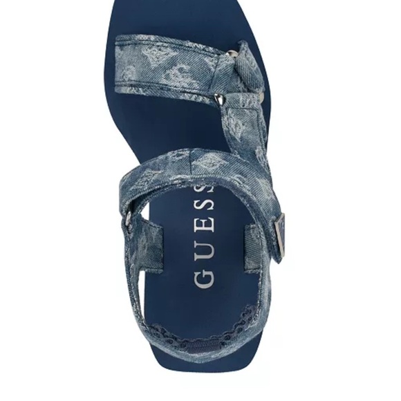 GUESS BRAND NEW Women's Daysa Quattro-G Strappy Eva Wedge Sandals - Picture 4 of 5
